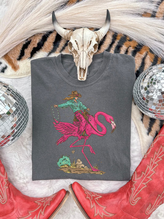 Buckin Flamingo CC Graphic Tee