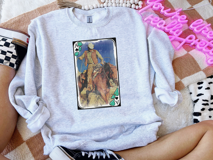 Cowboy Card Crewneck