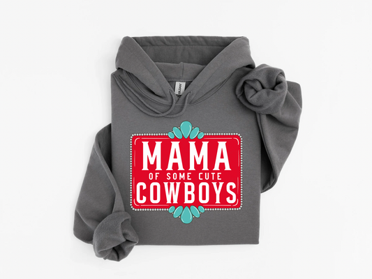 Mama Of Cute Cowboys Hoodie