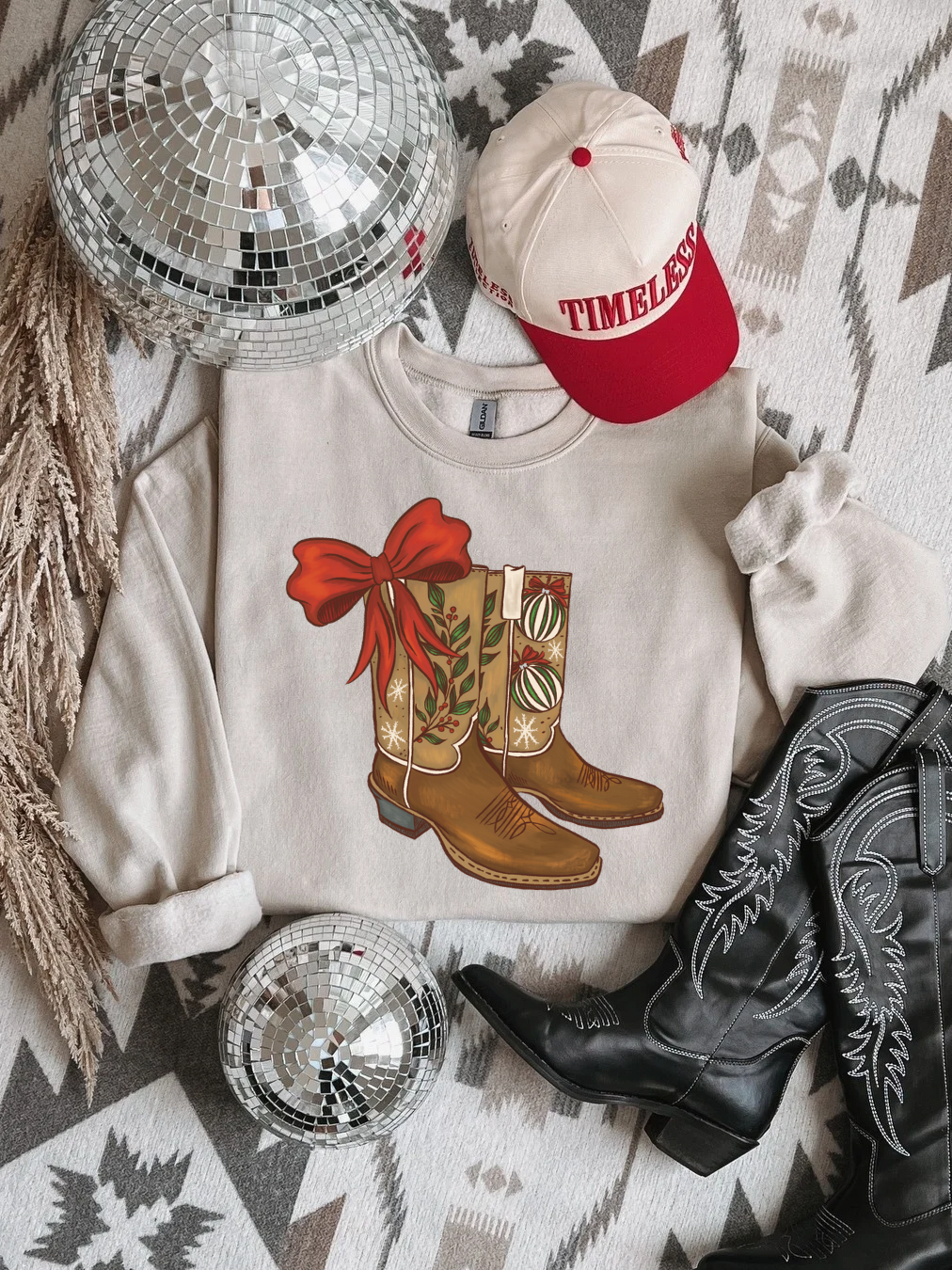 Cowboy Boots Crewneck