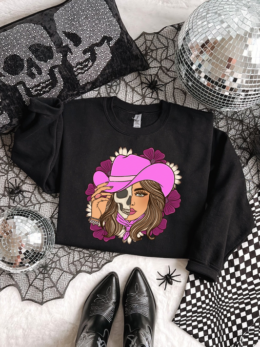 Floral Cowgirl Crewneck