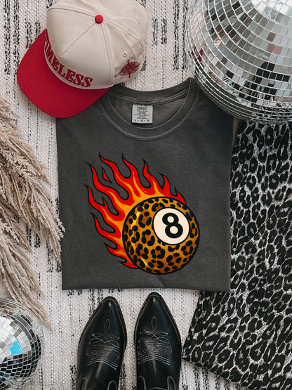 Flaming 8Ball CC Graphic Tee