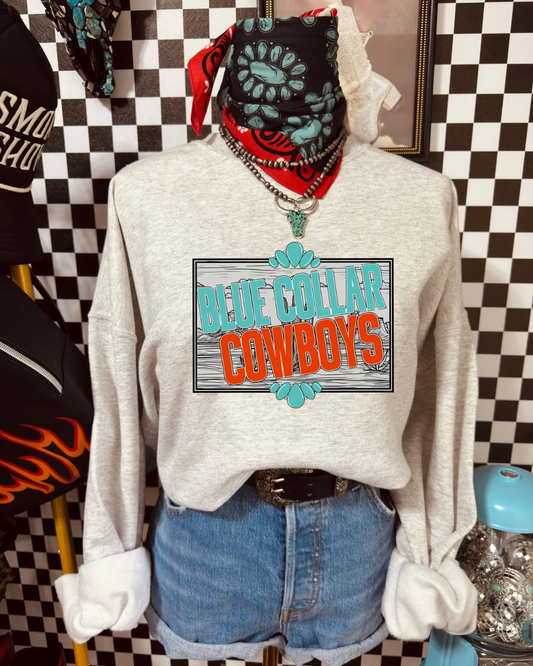 Blue Collar Cowboys Crewneck