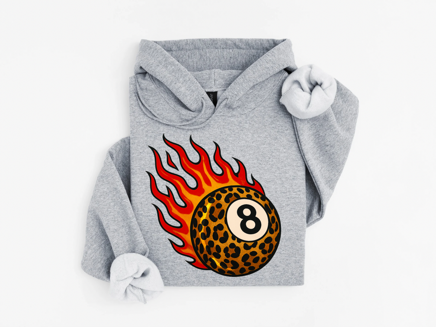 Flaming 8Ball Hoodie