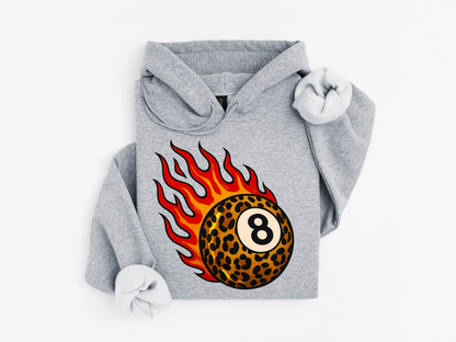 Flaming 8Ball Hoodie