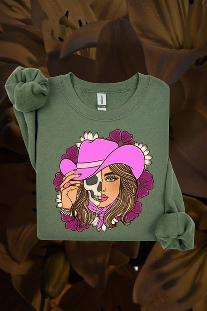 Floral Cowgirl Sweatshirt