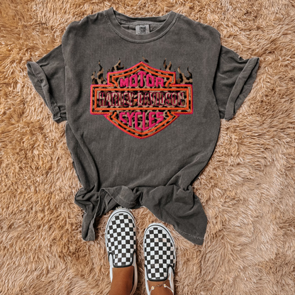 Faux Crochet Style Davidson CC Graphic Tee