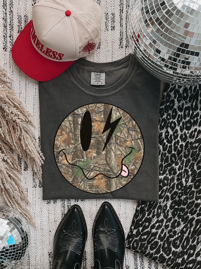 Camo Smiley CC Graphic Tee