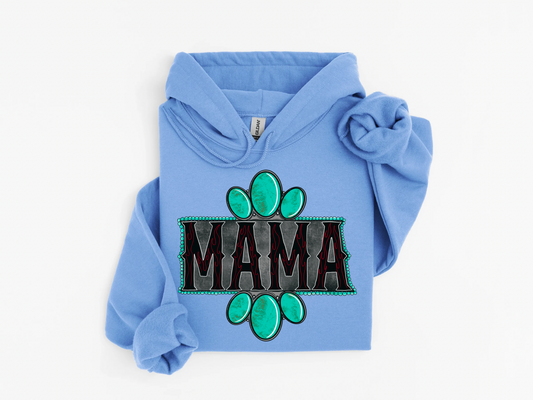 Turquoise Mama Hoodie