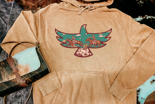 Western Wings Mineral Wash Hoodie