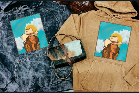 Waiting On A Cowboy Mineral Wash Hoodie