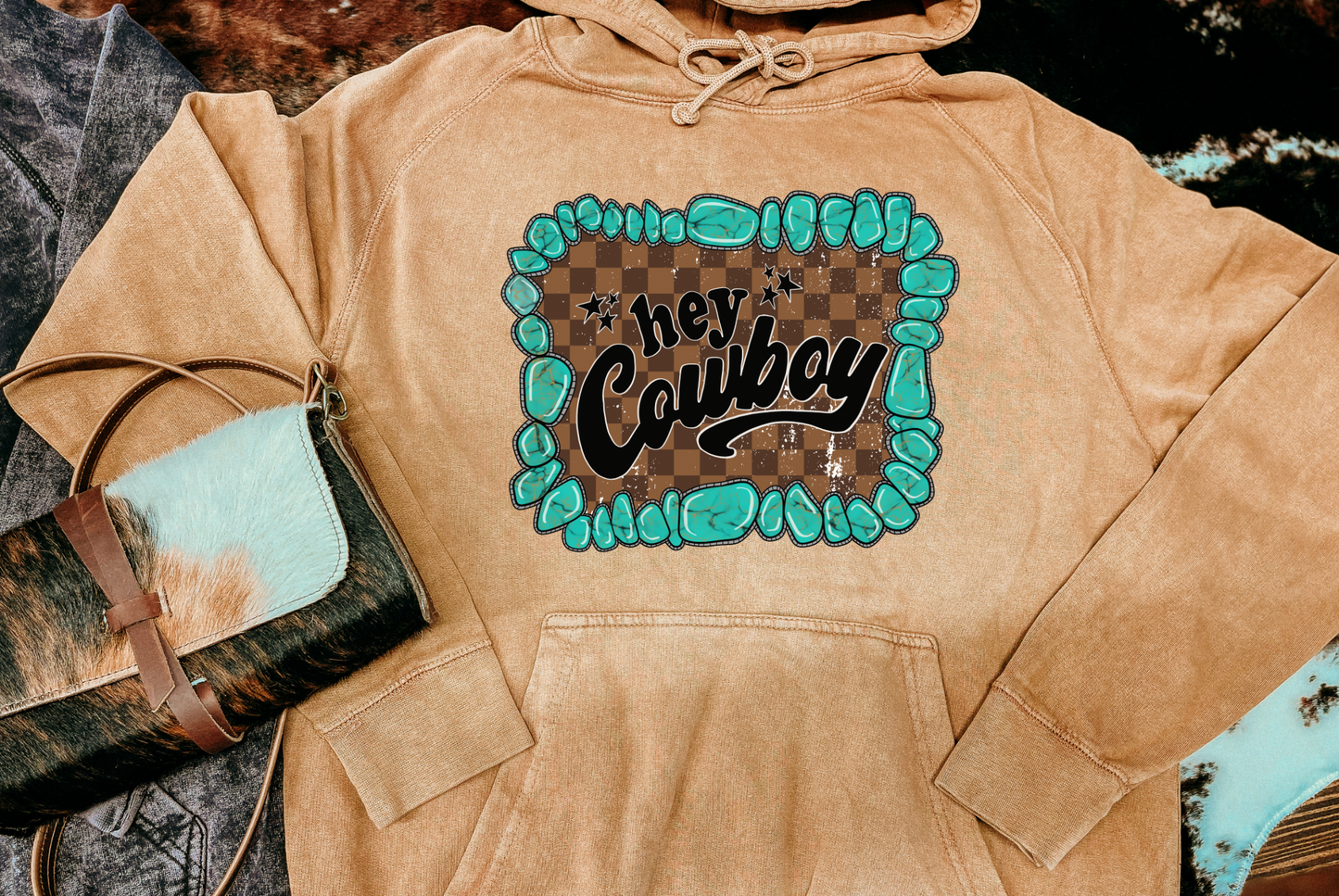 Hey Cowboy Mineral Wash Hoodie