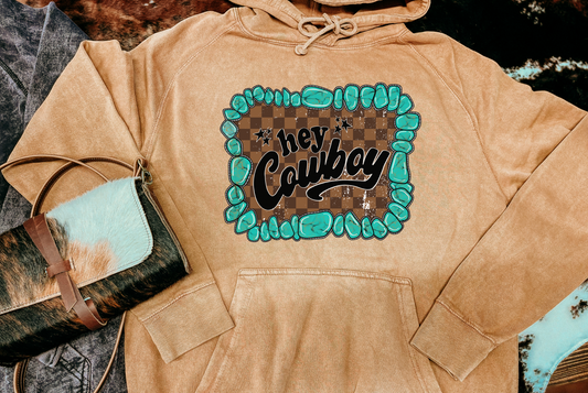 Hey Cowboy Mineral Wash Hoodie