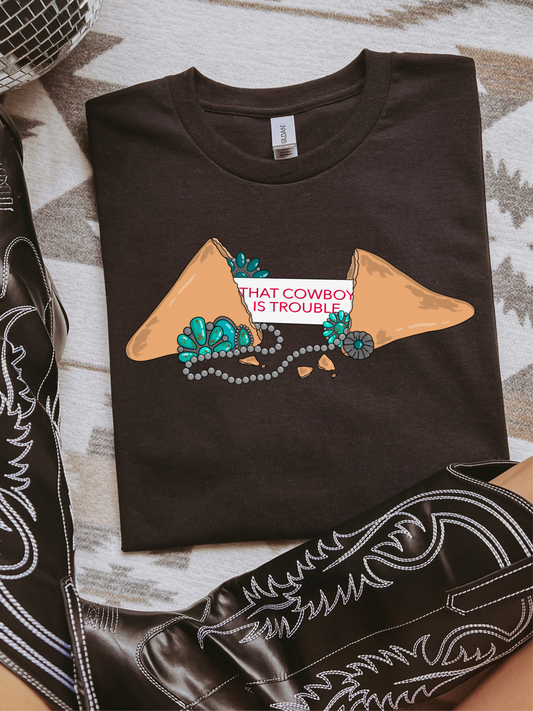 Cowboy = Trouble Graphic Tee