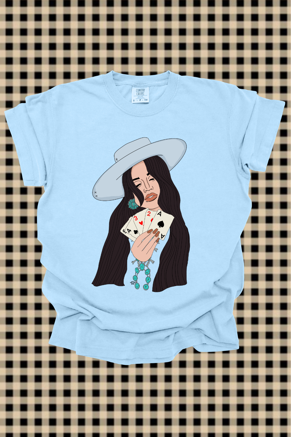Poker Cowgirl Graphic Tee