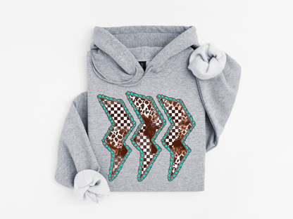 Cowhide Lightning Hoodie