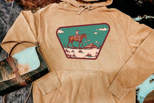 Cactus Trails Mineral Wash Hoodie
