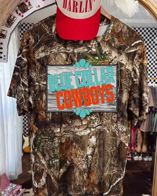 Blue Collar Cowboys Camo Tee