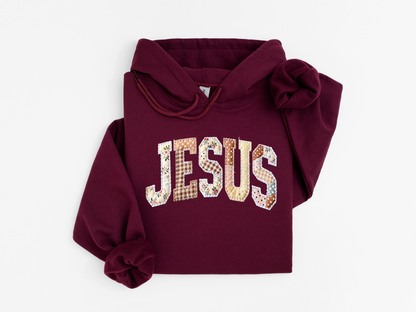 Jesus Patchwork Hoodie