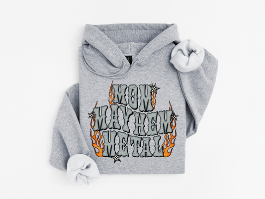 Mom Mayhem Metal Hoodie