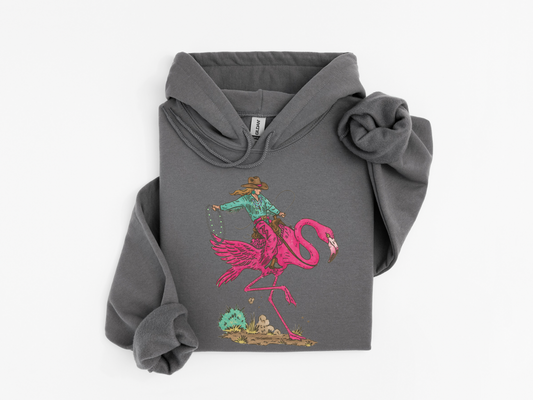 Buckin Flamingo Hoodie