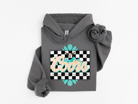 Checkered Coors Hoodie