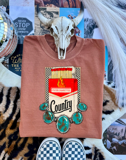 Checkered Country CC Graphic Tee