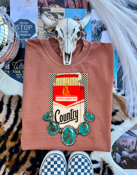 Checkered Country CC Graphic Tee