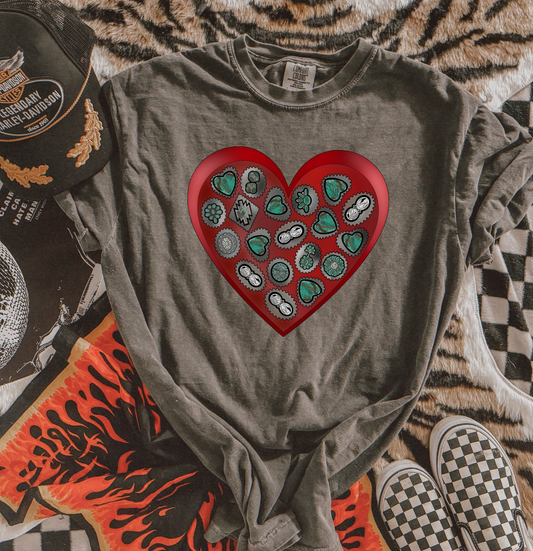 Turquoise Sweetheart HTV Transfer