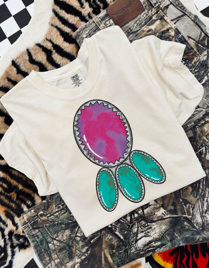 Pink Turquoise CC Graphic Tee