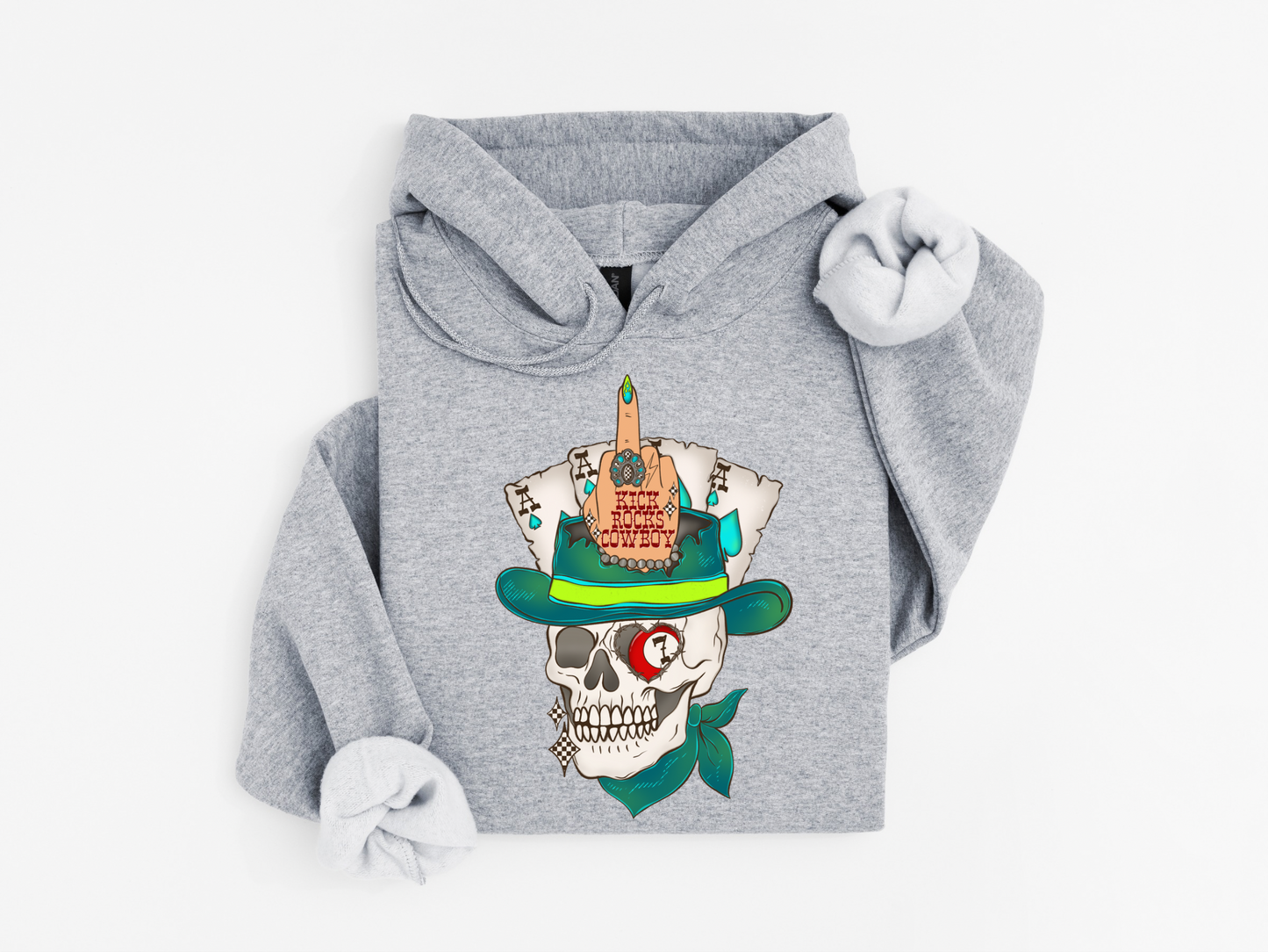 Kick Rocks Cowboy Hoodie
