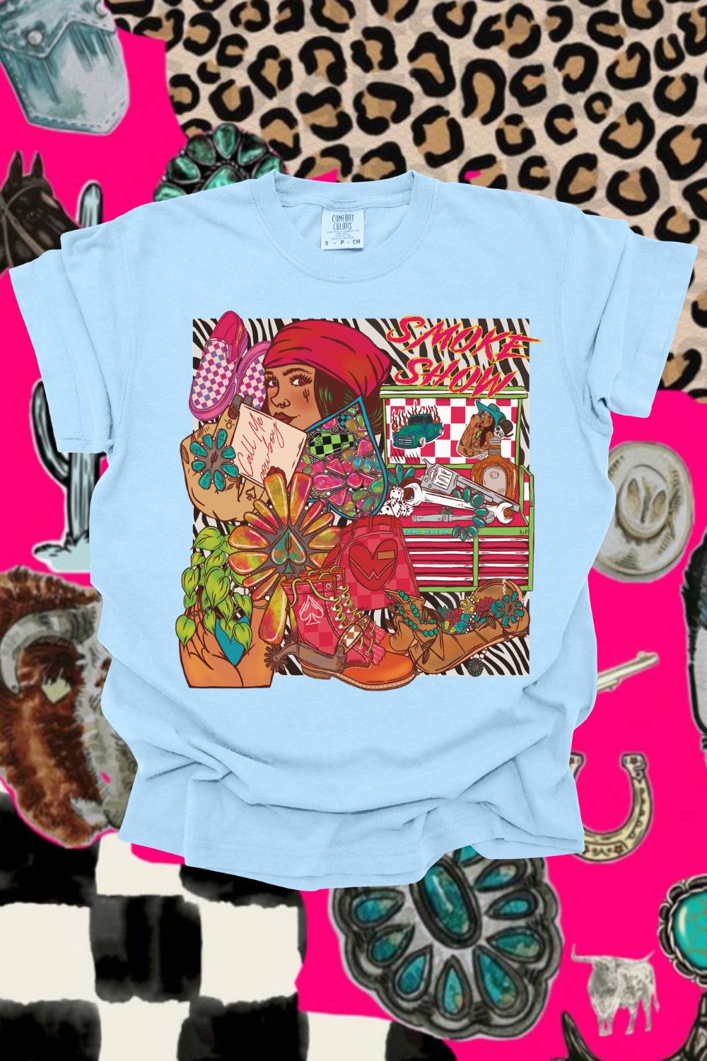 Smokeshow Patchwork Graphic Tee
