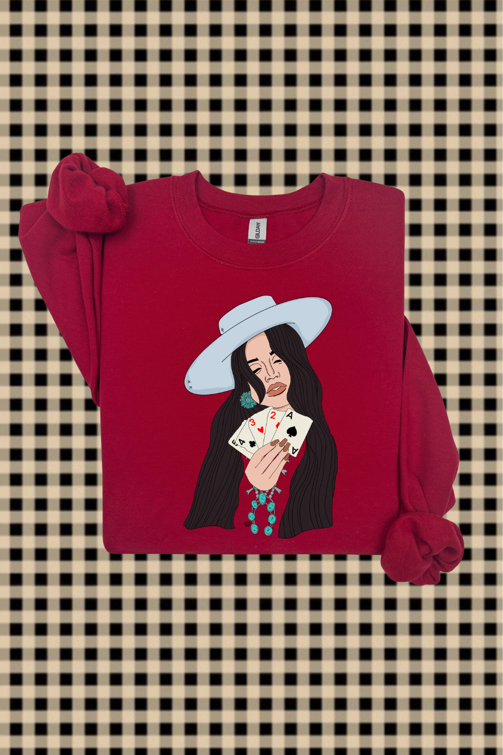 Poker Cowgirl Sweatshirt