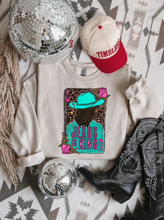 The King Pink Crewneck