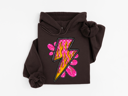 Pink Lightning Hoodie