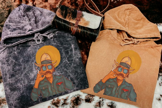 Warning Label Mineral Wash Hoodie