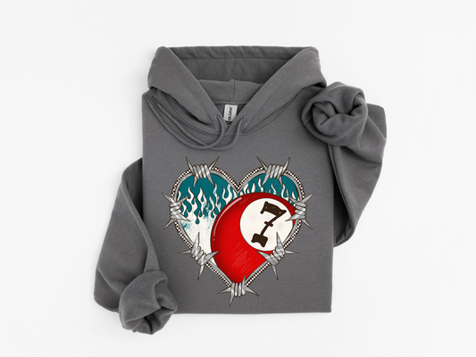 Barbed Wire Heart Hoodie