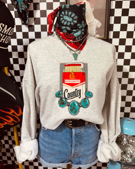 Checkered Country Crewneck