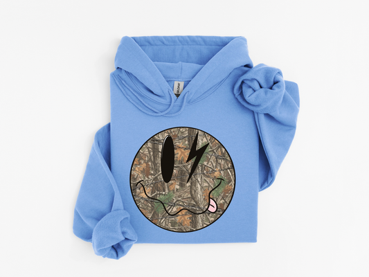 Camo Smiley Hoodie