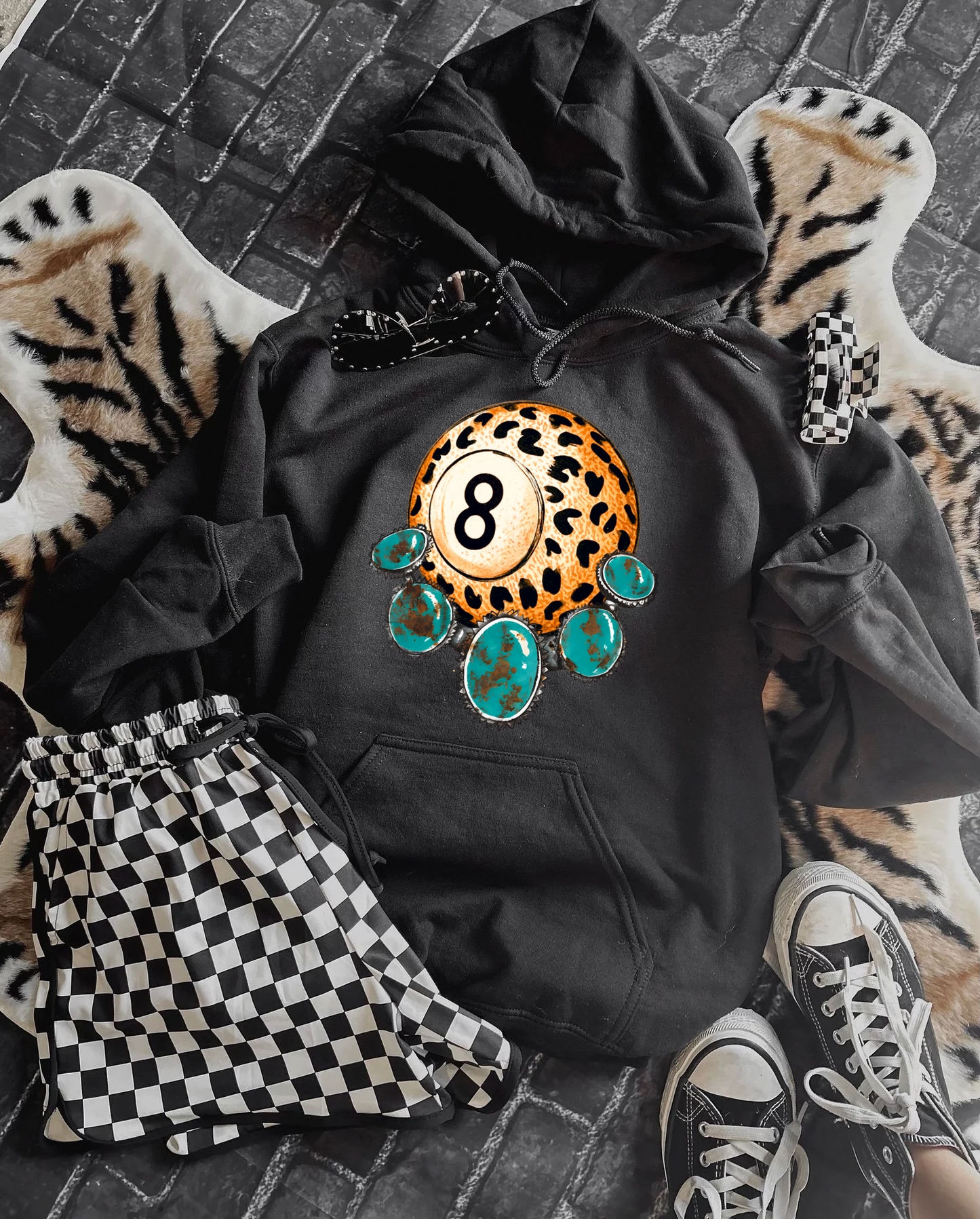 Leopard 8Ball Hoodie