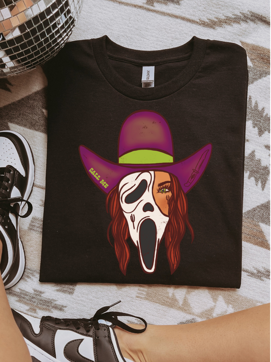 Ghostface Cowgirl Graphic Tee