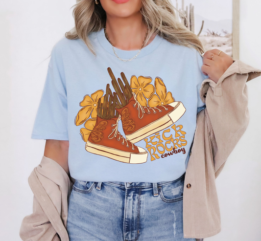 Kick Rocks Cowboy Graphic Tee