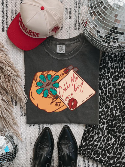 Call Me Cowboy CC Graphic Tee